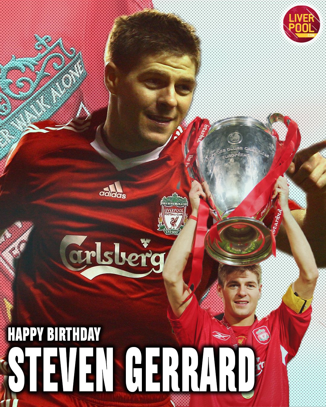  710 Games 186 Goals 11 major trophies

Happy birthday Steven Gerrard, a Legend 