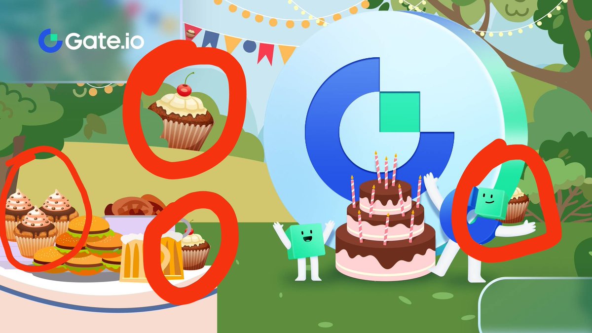 Cryptomilo222's tweet image. Ans: 7 cupcakes 

#10YearsOfGateio  #GateioTurns10