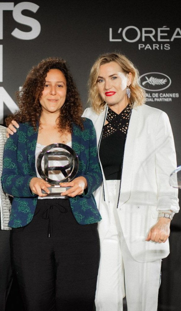 Kate Winslet with L'Oréal Paris Lights on Women Award winner Fatima Kaci for her short film 'La Voix Des Autres' at Hotel Martinez, During the 76th Cannes Film Festival 2023.
#katewinslet #Loreal #LOrealParis #lightsonwomen #Cannes2023 #cannesfilmfestival2023 #Cannes