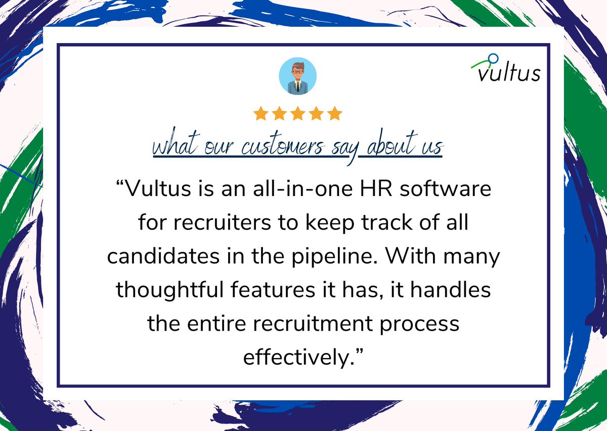 Here's what one of our clients has to say about our applicant tracking system, Recruit. They have been associated with Vultus for a very long time and we thank them for their feedback. 

vultus.com #reviews #atsreview #recruitmentsoftware #bestats #productreviews