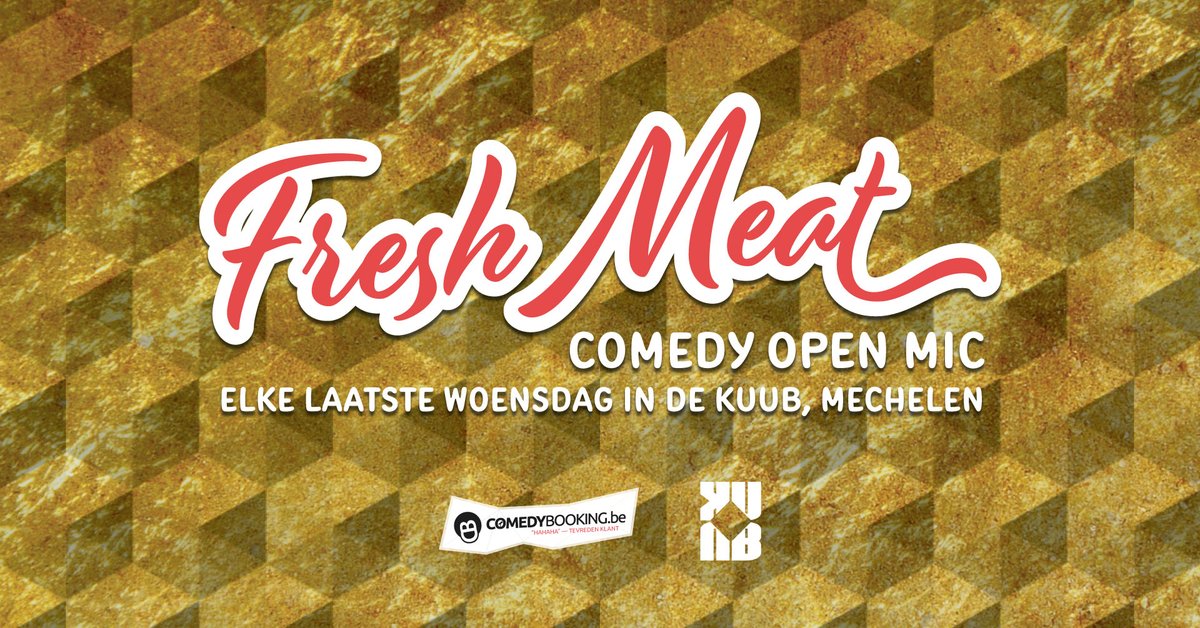 Woensdag in de Kuub, Mechelen! De laatste Fresh Meat Comedy Open Mic van het seizoen met een special guest.