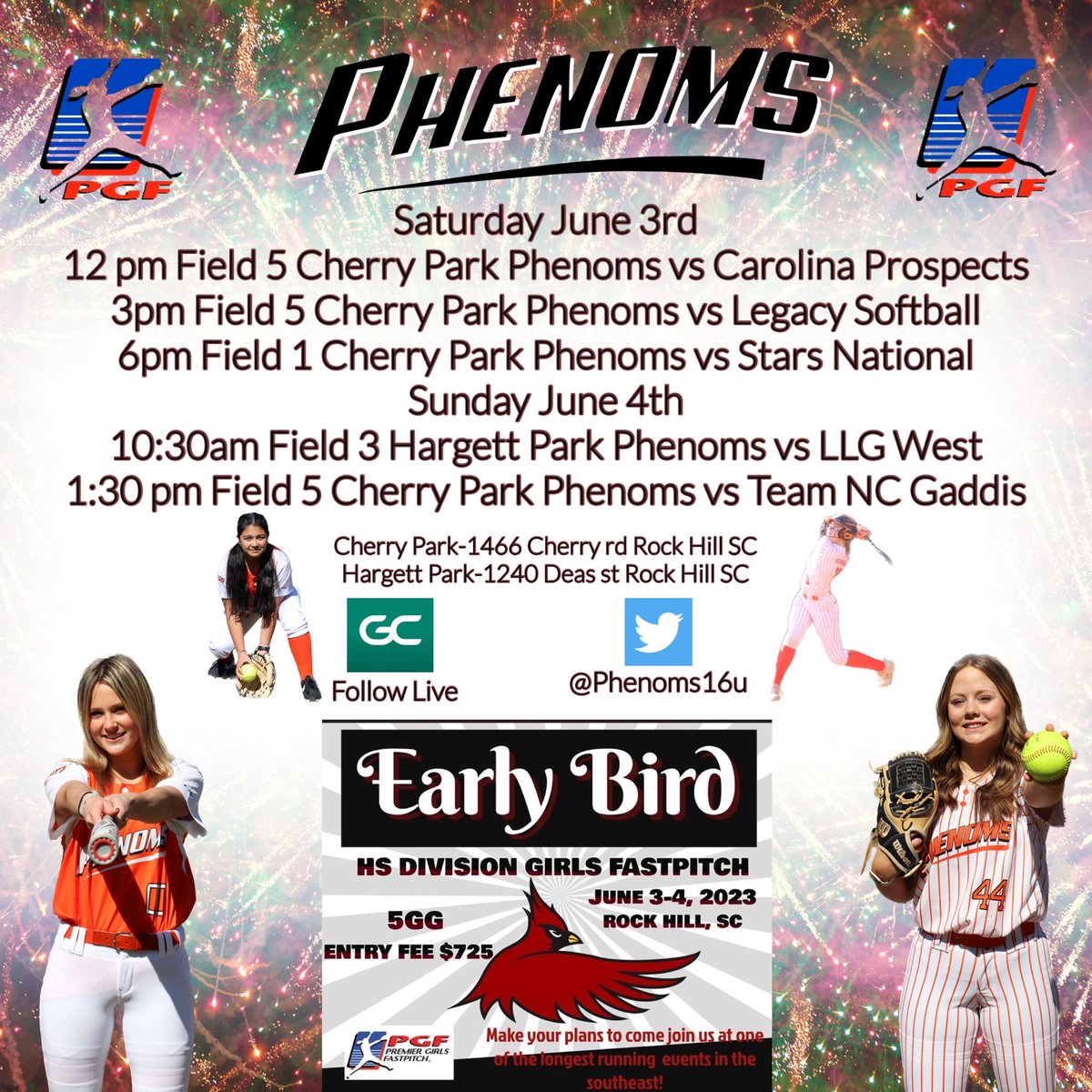 Received an update: this will be a showcase format.  <a href="/paindawg45/">Gary Payne</a> <a href="/coachmere_16/">Meredith Mills</a> <a href="/_Coach_Alex_/">Alex Allaman</a> <a href="/MelisaShock/">Melisa Shock</a> <a href="/tbullard71/">Tanner Bullard</a> <a href="/Kazdynn/">Kazdyn Waldron</a> <a href="/Coach_M_Booth/">Meredith Booth</a> <a href="/dees_44/">Clay Ardeeser</a> <a href="/UMO_CoachLuke/">Coach Luke - UMO</a> @CoachHill1317 <a href="/coach_vallee/">Coach Vallee</a> <a href="/WingateSoftball/">Wingate Softball</a> <a href="/CoachJackieHuff/">Coach Jackie Huff</a> @SBCoachJones