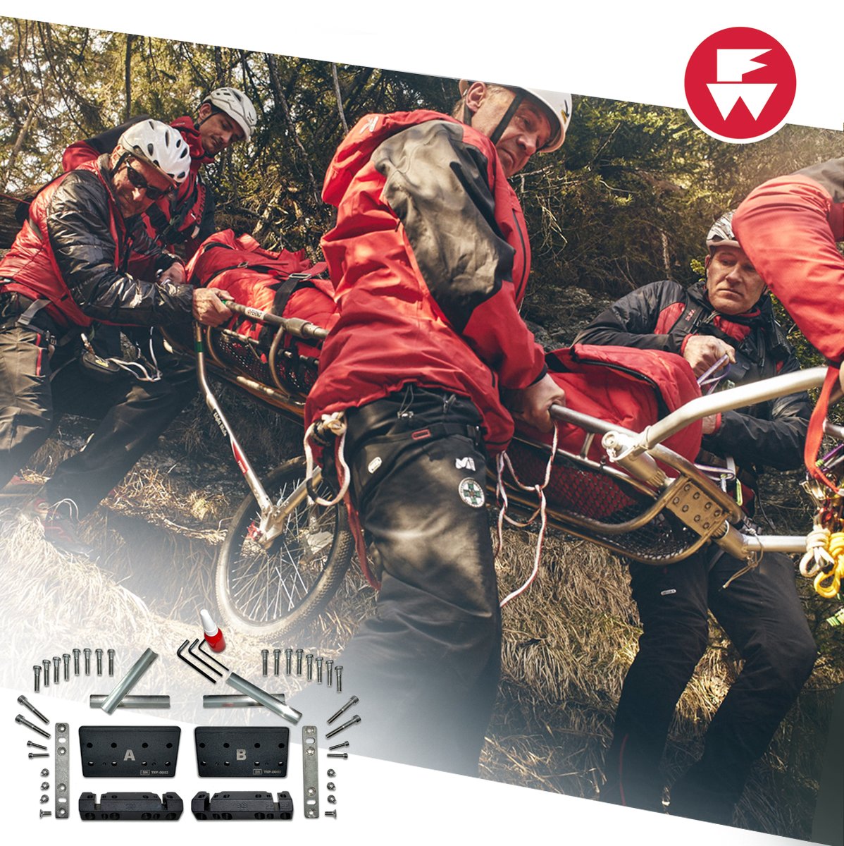 fernoukltd's tweet image. TIROL KIT YOUR Traverse Titan Basket Stretcher - the wheel, axle frame and handles retrofit to your existing TBS to really give you an advantage when terrain is difficult and time is critical.