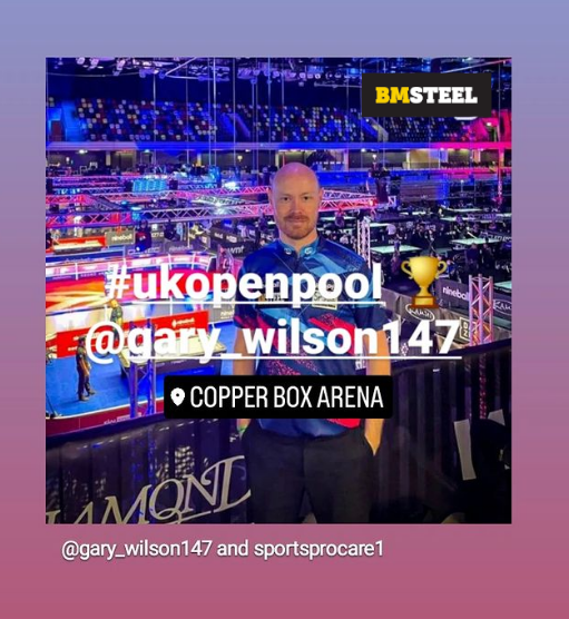 Congratulations on winning your first game and good luck @Gary_Wilson11 for tonight.  Back on at 6pm

#UKOpenPool #nineball #steelindustry