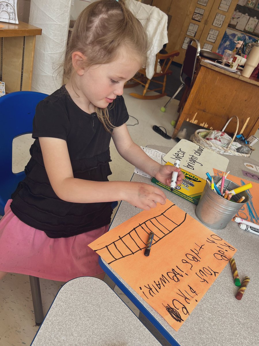 courtricl's tweet photo. Bike safety is so important as the weather gets nicer! The kinders are making bright, colourful posters about important rules to follow 🚲 https://t.co/K1YEDSc5GY