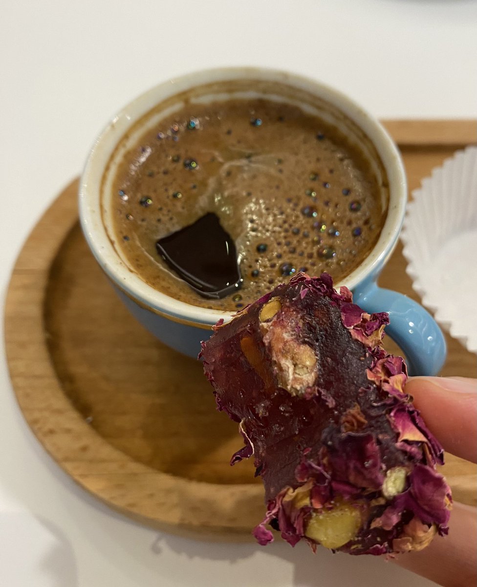 turkish rose delight + turkish coffee = ❤️