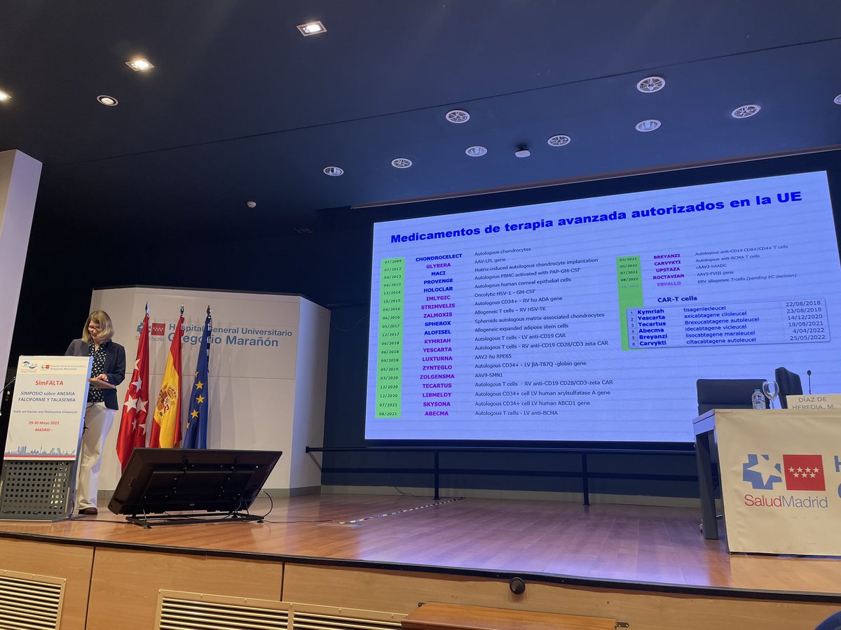 Our closure session, with dr Diaz de Heredia with her fantastic session about the currently situation of #genetherapy and #celltherapies in Spain 👏🏼👏🏼👏🏼💊