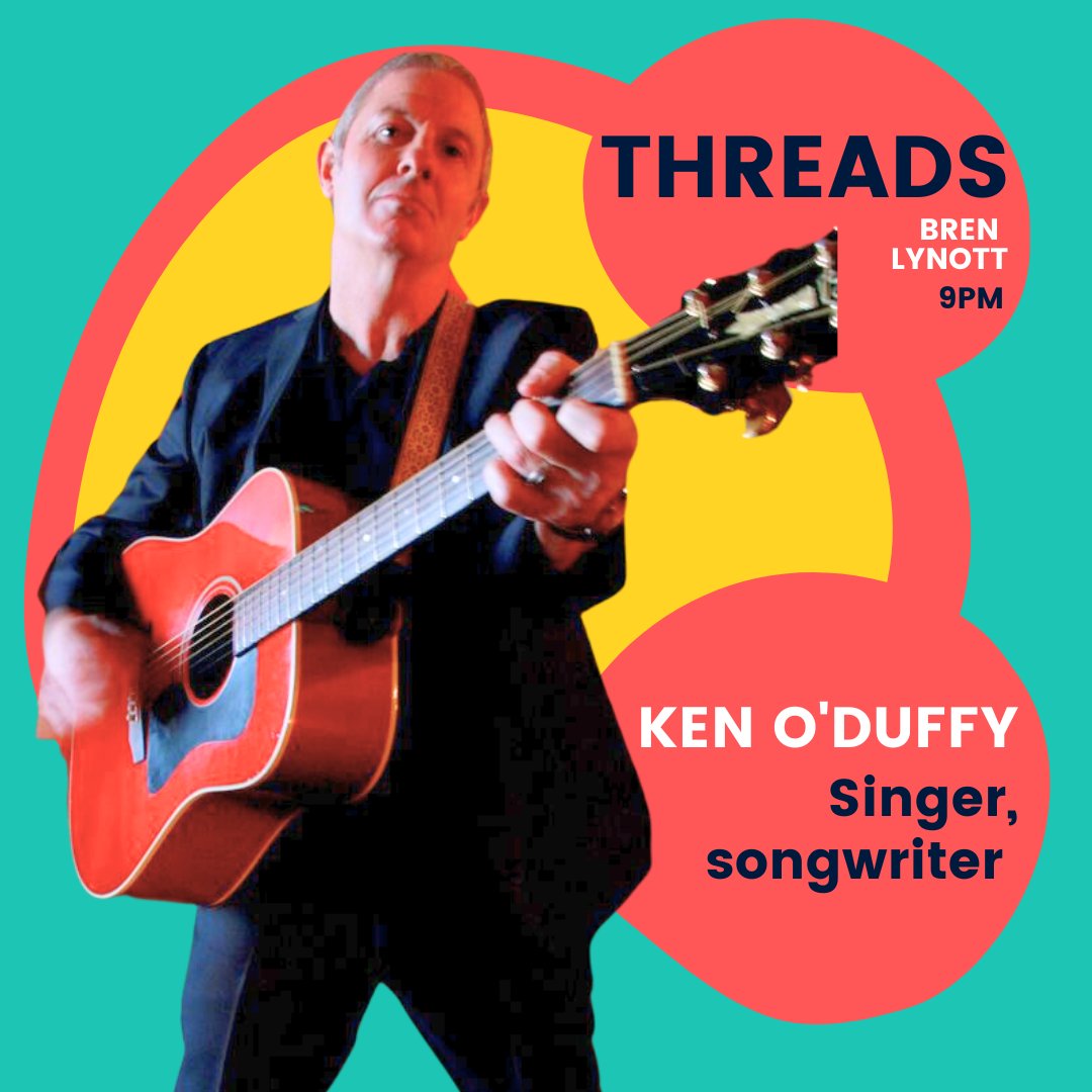 Tonight's #Threads features singer/songwriter @KenOduffy. Also expect to hear tunes from #DustySpringfield, #TheJam, #Astrid, #StevieWonder, @Prefabsprout, and way more! Tune in at 9pm with Bren Lynott.

#music #greatmusic #song #singer #singers