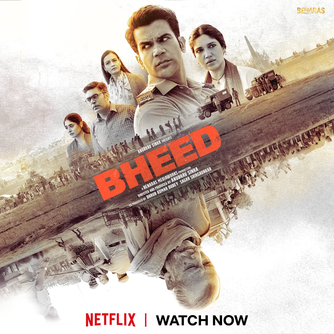 #Bheed is an insight into the lockdown and its impact. The film lays bare the real picture of our society which is divided on the lines of religion, cast and class. All is not lost though as humanity saves the day. 
@BenarasM @RajkummarRao @bhumipednekar @ranaashutosh10 #Netflix