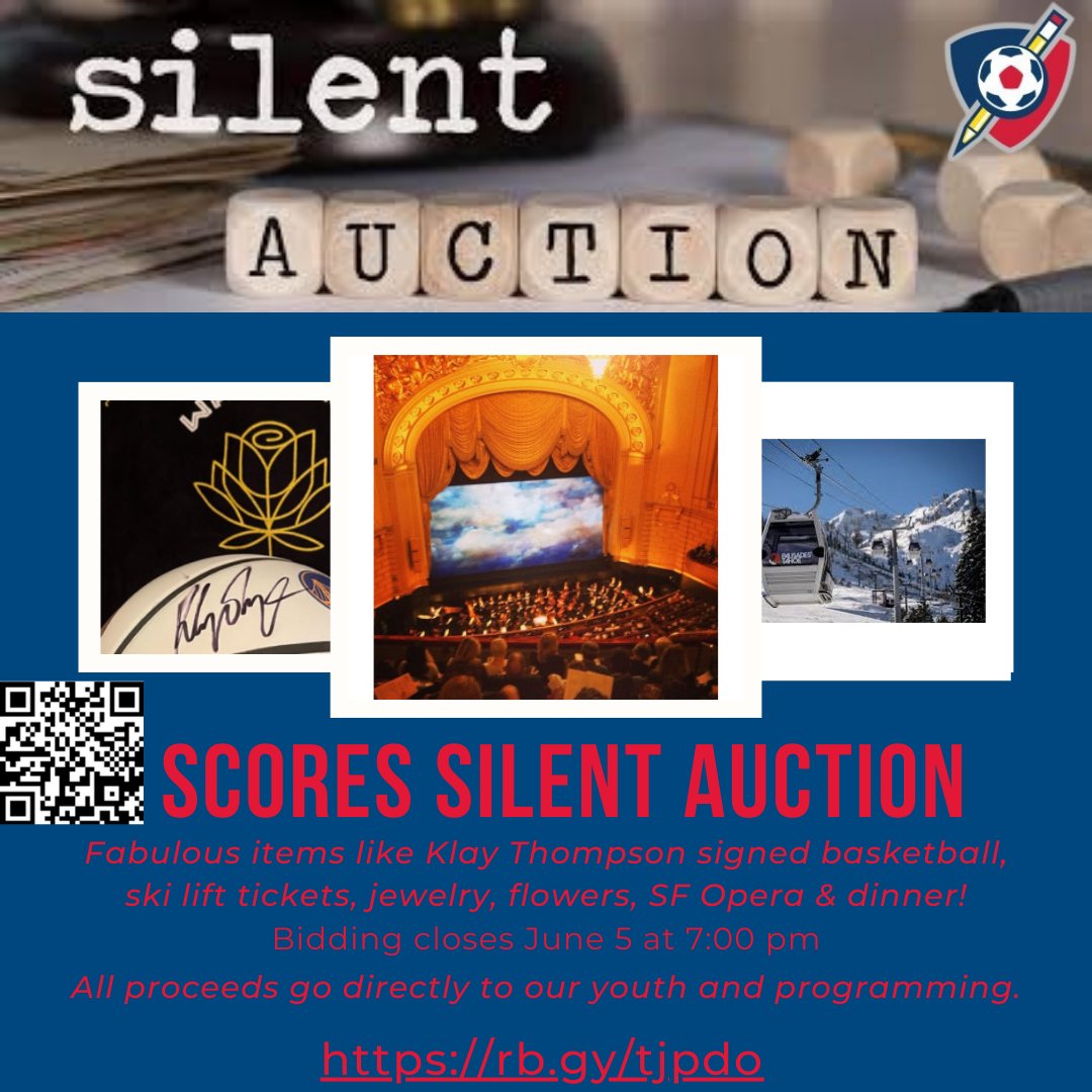 AmericaSCORESBayArea (@americascoresba) on Twitter photo SCORES Rising Voices #SilentAuction - Great items! All proceeds go to programs for our youth! Bidding is open until June 5 at 7 pm. rb.gy/tjpdo Want to donate an item? Contact Alicia at alicia@americascores.org SCORES Rising Voices #SilentAuction - Great items! All proceeds go to programs for our youth! Bidding is open until June 5 at 7 pm. rb.gy/tjpdo Want to donate an item? Contact Alicia at alicia@americascores.org