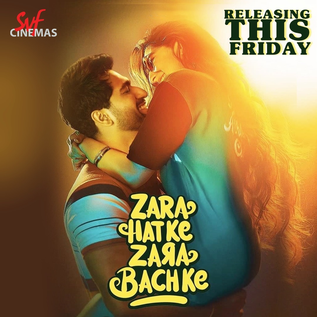 Get ready for a dose of entertainment! 🔥

#ZaraHatkeZaraBachke releasing this Friday, on 2nd June, at your nearest #SVFCinemas.

@vickykaushal09 @SaraaliKKhan #LaxmanUtekar @jiostudios @MaddockFilms