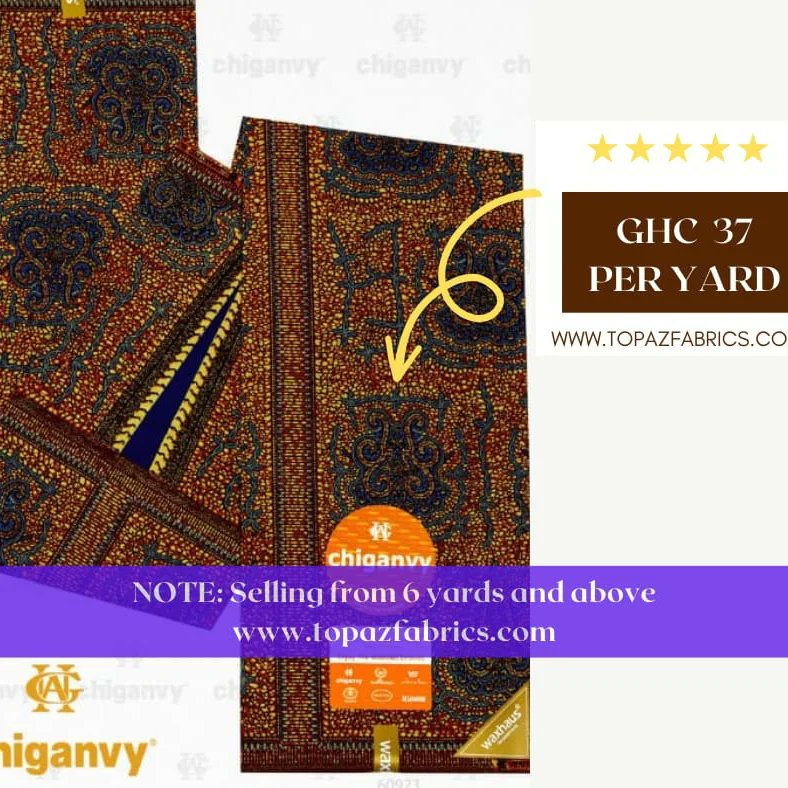 TopazFabrics's tweet image. Have a wonderful shopping experience today with Ghana's no.1 online fabric shop.
Visit topazfabrics.com to place an order and have it delivered to you
Or call 0576138053/0553143044 for assistance.
#avoidtraffic
#avoidstress
#trending
#onlinefabricshop
#viral
#fyp