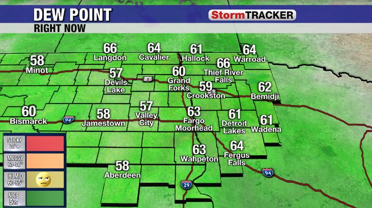 🥵 Yes, that is humidity you are feeling today.

💧 Just enough to make it feel 'humid.' 

❓ Do you prefer the humidity in the summer or a wind chill in the winter?

#ndwx #mnwx