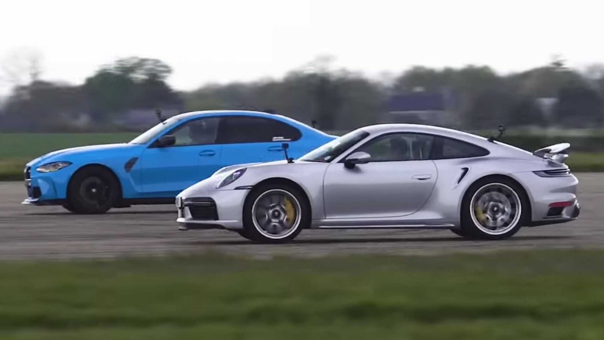 See 911 Turbo S With 650 HP Battle 750-HP BMW M3 Comp In Drag Races dlvr.it/SpspK8