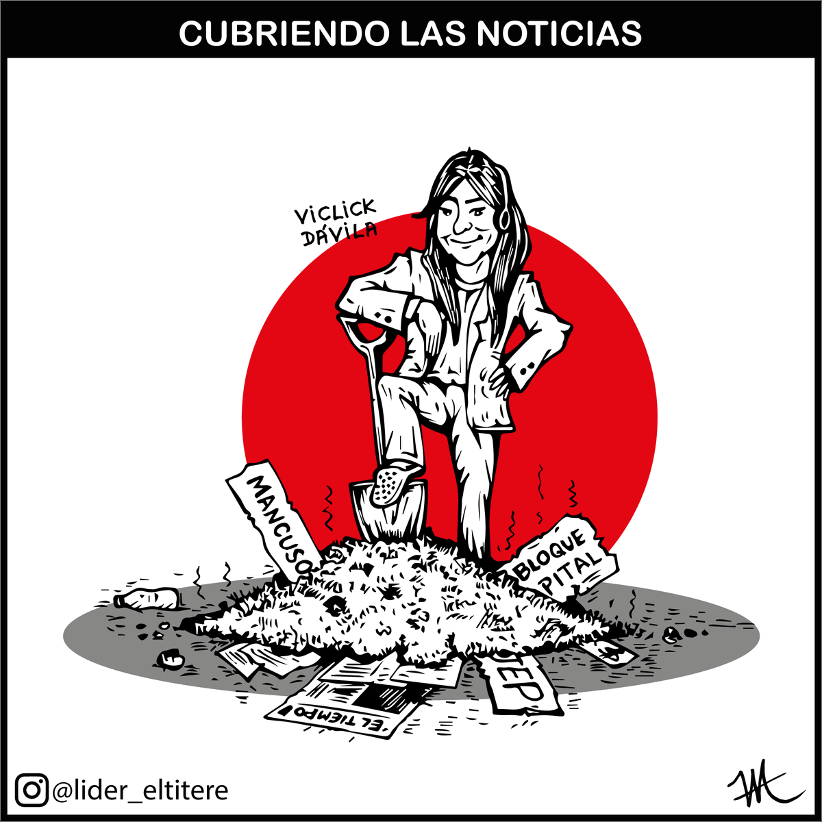 Mi caricatura de hoy: Así veo a 'Viclick' Dávila, cuando asegura que ha 'cubierto' las declaraciones de Mancuso en la JEP 🤣 #Justicia #PazJusticiaYVerdad #VickyEnSemana #FelizMartesATodos #FelizCumpleVicky