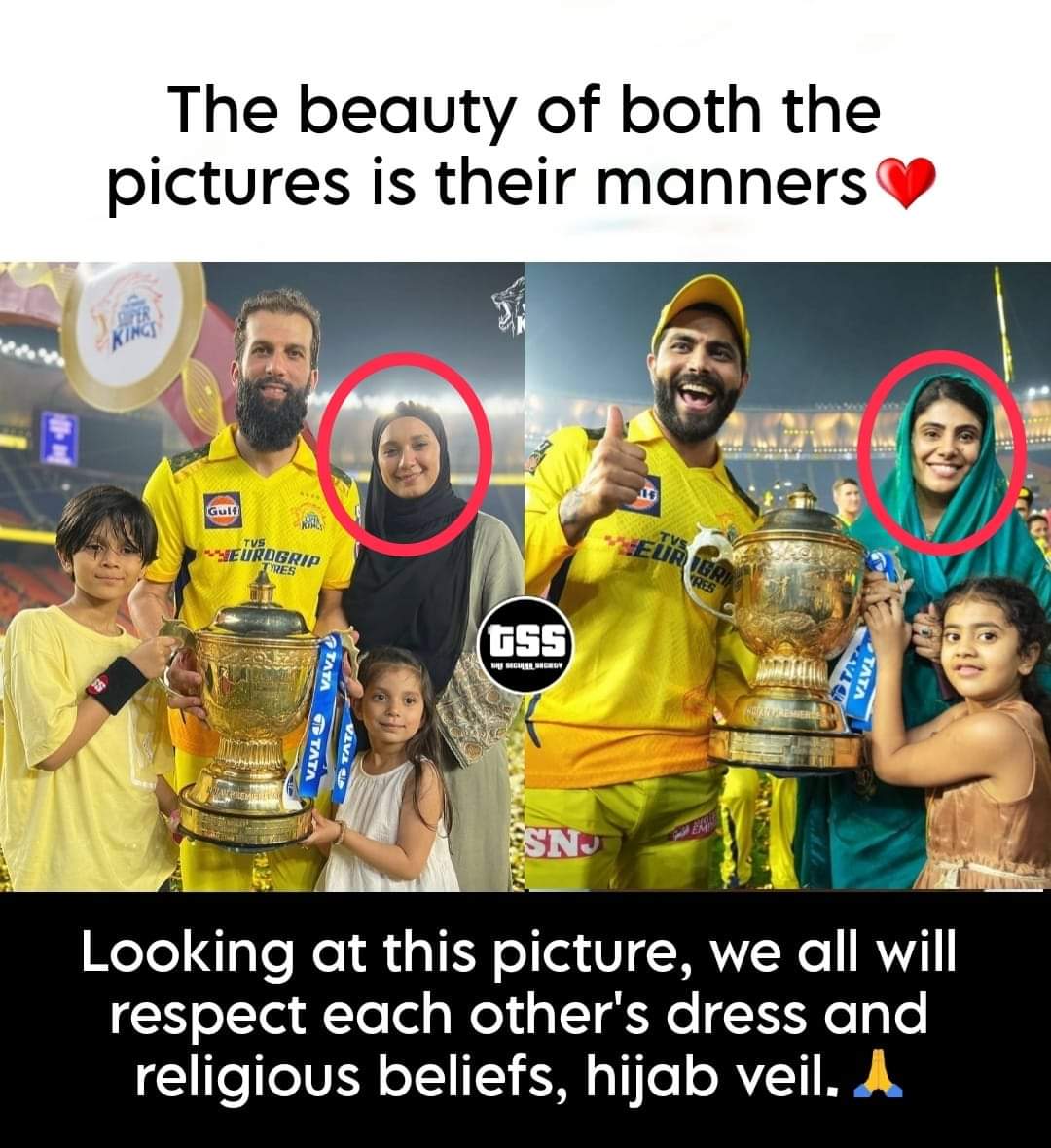 alihamza_96's tweet photo. Picture of the day! ❤️
. 
#Csk #moeenali #RivaBaJadeja
#HijabFreeBharat https://t.co/eJJjmX7c3Q