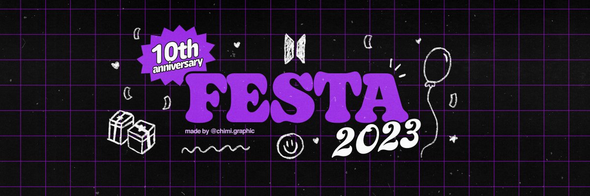 #FESTA2023 headers! Feel free to use them to celebrate this huge celebration💜