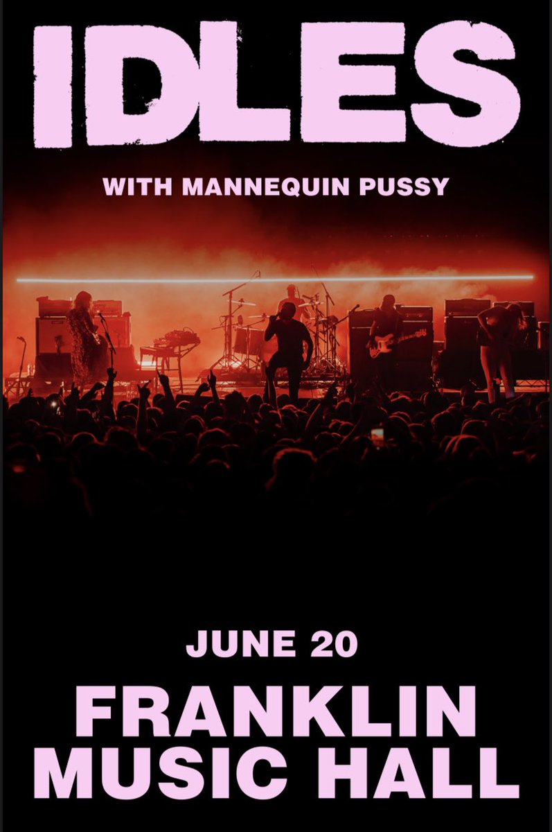 Thank you to @idlesband for inviting us to play this show at Franklin Music Hall with them - June 20th. Very excited for this one. 

axs.com/events/482734/…