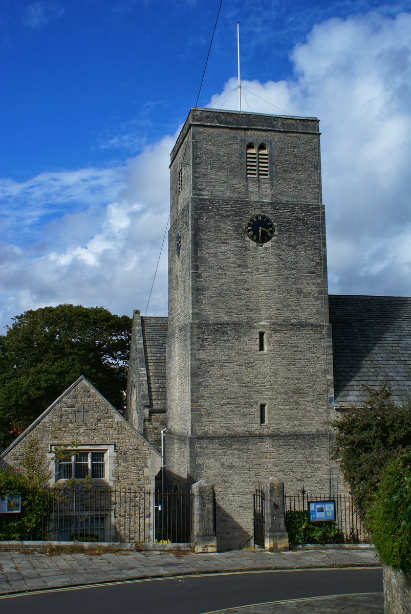 The  mediaeval tower of St Mary's Church, Swanage.  #isleofpurbeck #swanage #swanagedorset #swanageuk #dorsetcounty #dorsetphotography #england
#englandphotolovers
#sonyalpha100
#sonycamera
#architecture
#architecturephotography
#architecturelovers #mediaeval #mediaevaltower