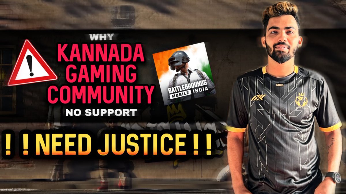 Why don't you recognise kannada gamming content creators ? 
why is that none of us from Karnataka is not invited to any of the official events ? Need Justice!!!
PLEASE SUPPORT KANNADA GAMING COMMUNITY!!! <a href="/BattlegroundmIn/">BattleGrounds Mobile India</a> 

#bgmi#kgc