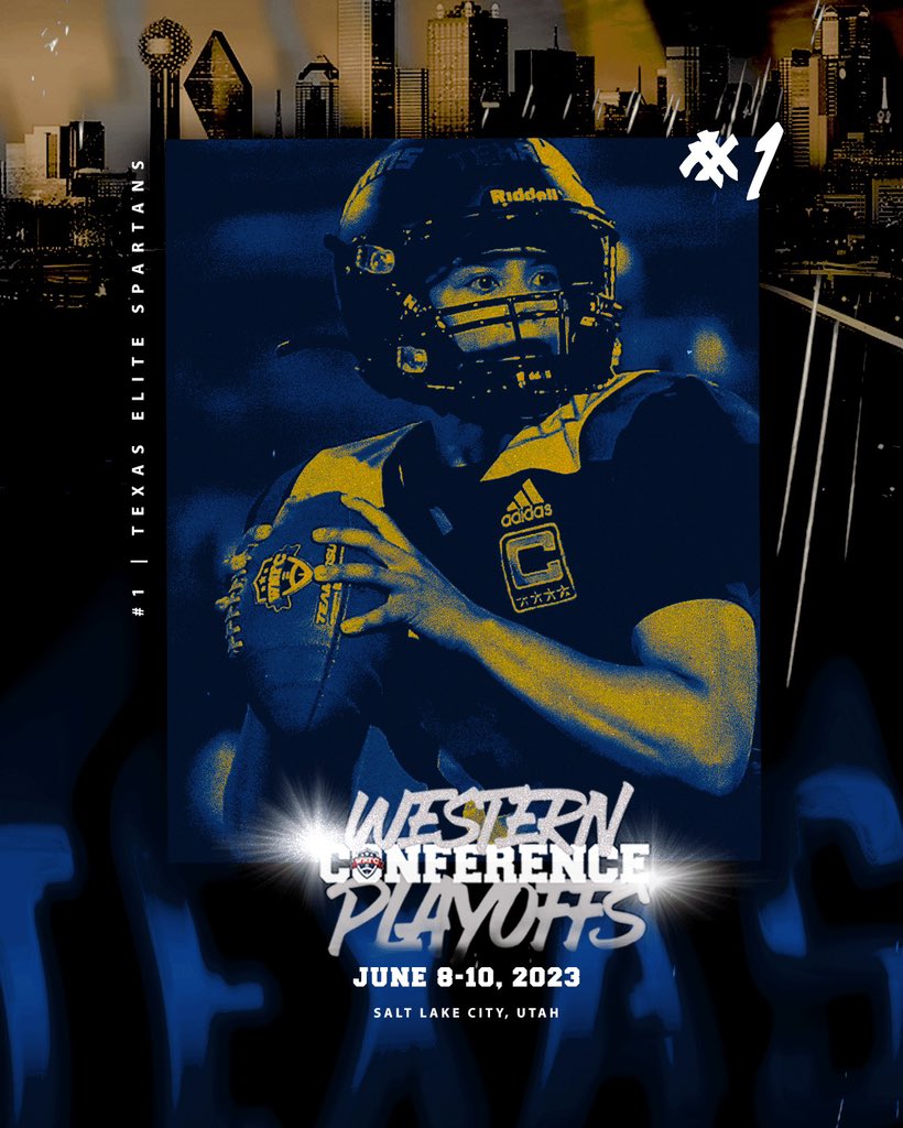 TXEliteFootball's tweet image. The countdown has begun! Playoffs start next week. Tune in on wScore or meet us in Salt Lake! Link in bio! #beElite #spartaaa #wnfc