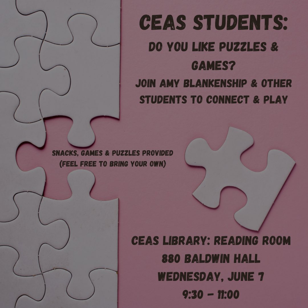 Next week! Join @UC_CAPS for puzzles and games.