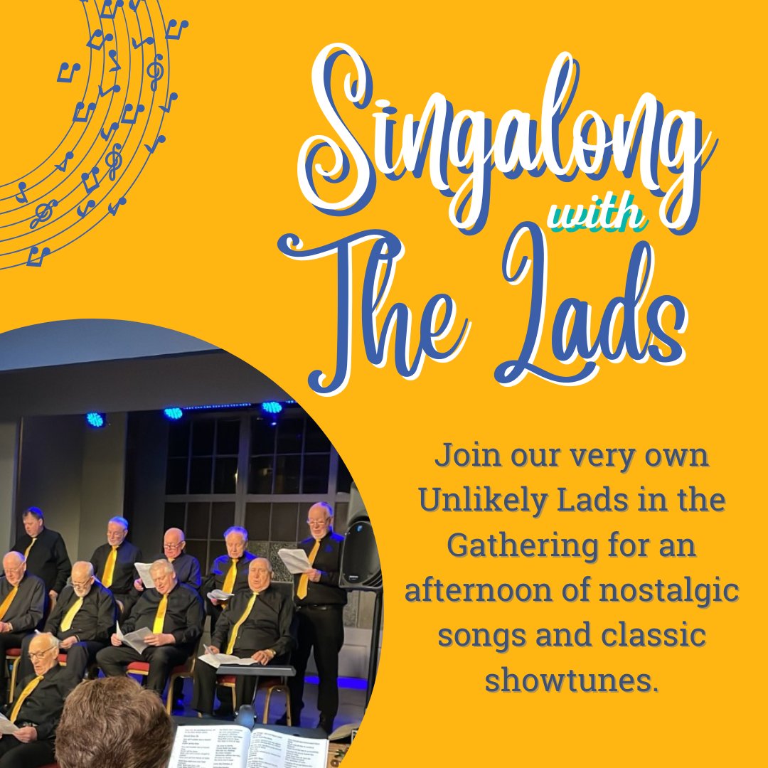 💙⭐️Join us for an afternoon of nostalgic songs and classic showtunes with the Unlikely Lads, this Thursday at 2pm. Tickets are only £5 for the performance or £12.50 if you would like to join us for a soup and sandwich lunch from our café. @fionacs ticketsource.co.uk/centrestagecom…