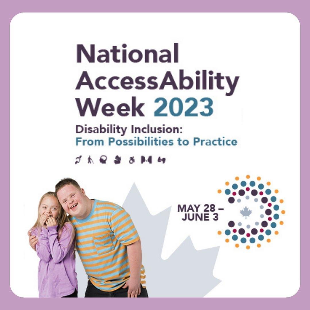 It’s National AccessAbility Week in Canada.
 
The 2023 theme is Disability Inclusion: From Possibilities to Practice.

Nearly 1 in 5 Canadians are living with a disability. 

#NAAW2023 
#AccessibleCanada #CanadaDisabilityBenefit