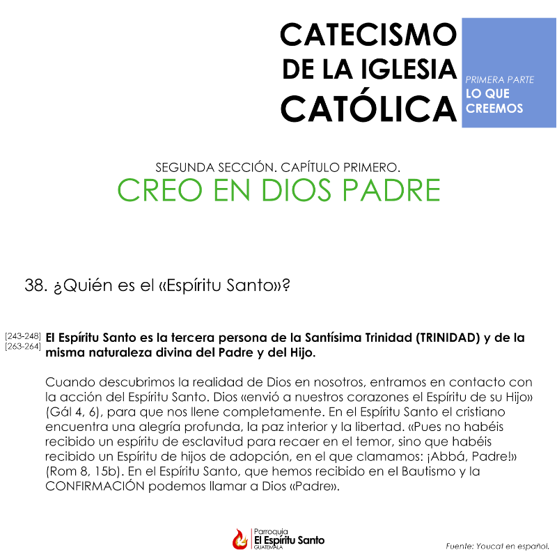 Del Catecismo.
Miércoles, 07 de junio de 2023

#SomosLasCharcas #SomosSalesianos #Salesianos #Católico #Catecismo