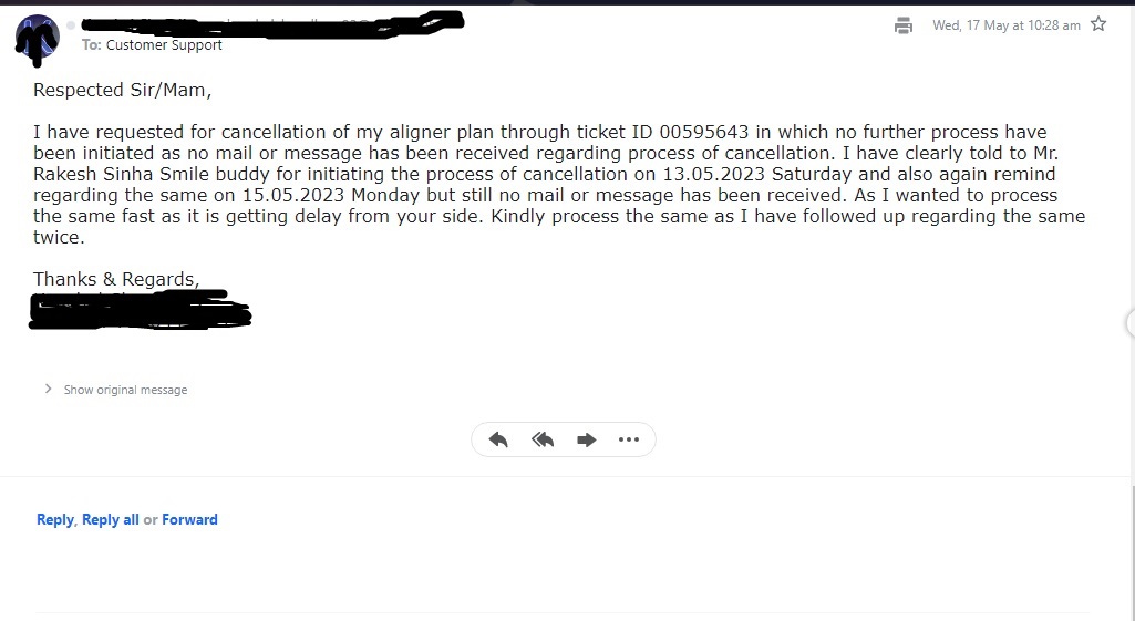 MontyC05's tweet image. #toothsi  AMPA Orthodontics Pvt. Ltd. company with very misguiding and providing poor service and when asking for refund of money always elude .Don't buy the product tooth aligners from such company there are many victims who have been in same situation #AnushkaSharma #ViratKohli