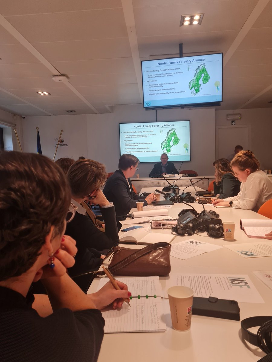 Interesting "#Climate Solutions from Nordic Forests" event hosted by <a href="/NSF_Brussels/">Bureau of Nordic Family Forestry</a> focusing on how to increase #forest knowledge in #EU decision making;possibilities on carbon farming;#LULUCF;achieving climate benefits from Nordic Forests and <a href="/EU_Commission/">European Commission</a>'s next Working Program