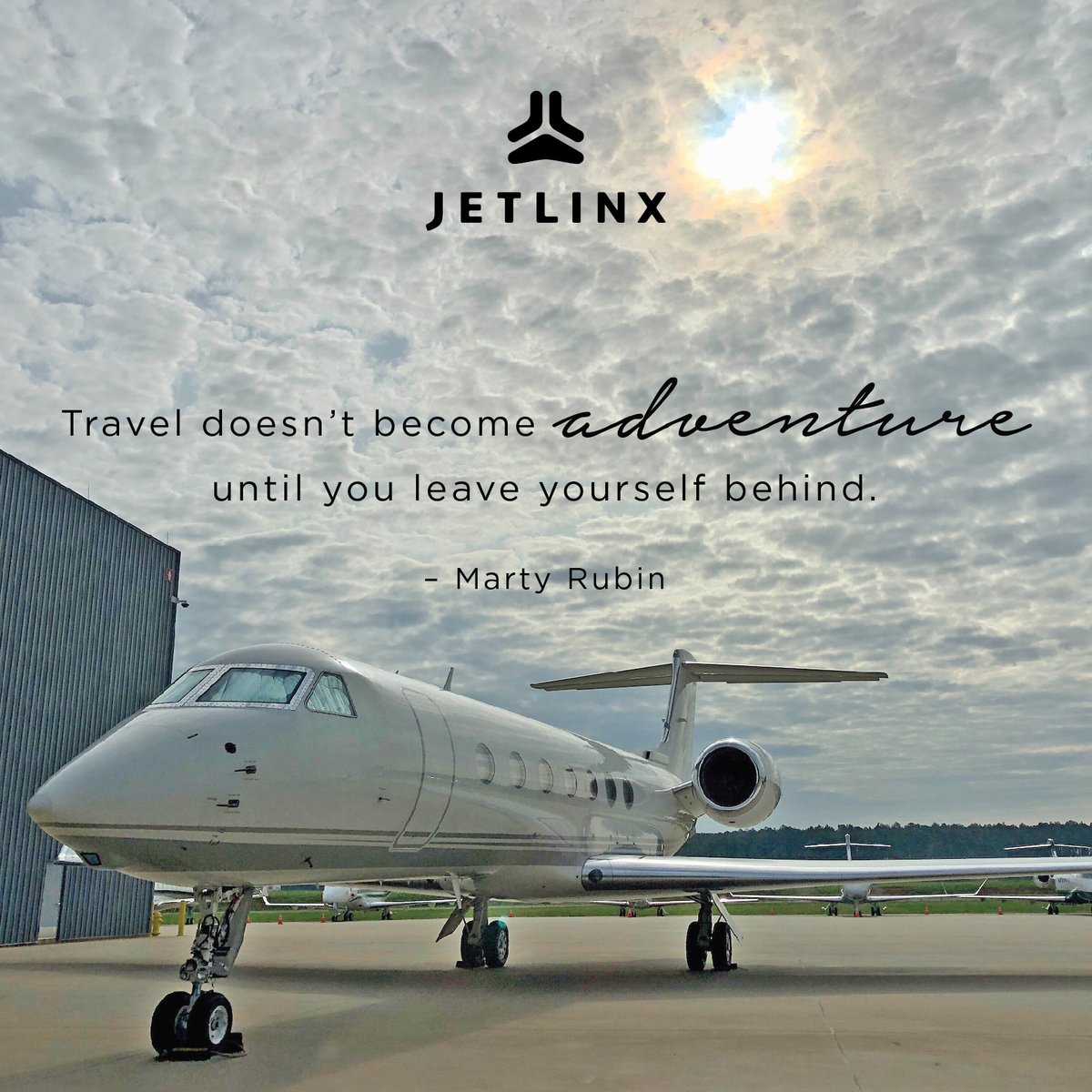 JetLinxAviation's tweet photo. "Travel doesn't become adventure until you leave yourself behind." - Marty Rubin #TakeFlightTuesday
๐ธ: Christof Pignet, Jet Linx Vice President of Client Experience https://t.co/WkDk06TGGo