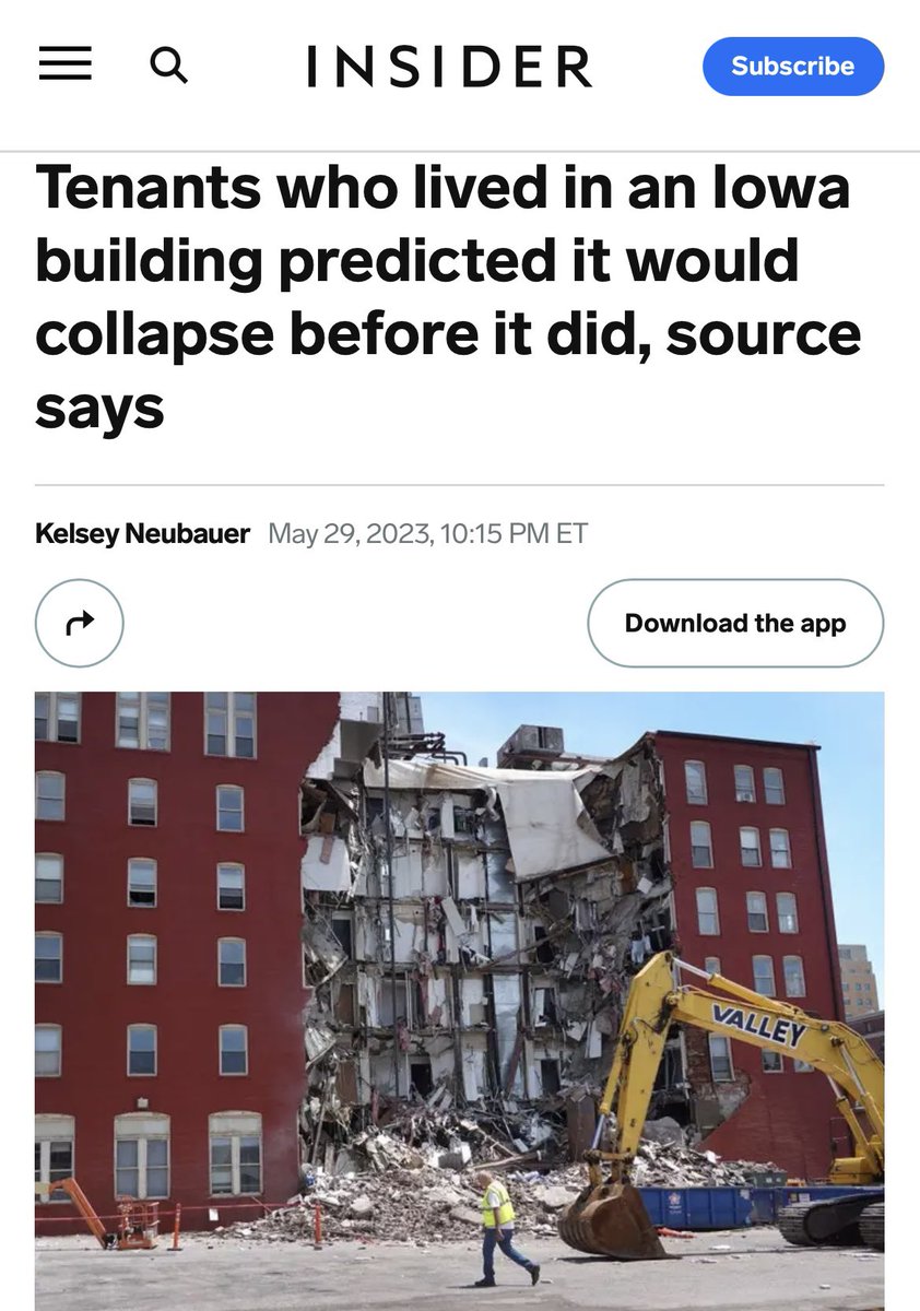Wait. Everybody stop! A building in Iowa collapsed yesterday evening—a year and a half after tenants had lodged complaints about the structure and safety. Right now, families of the tenants are outside begging police to search for their relatives before demolishing the bldg
