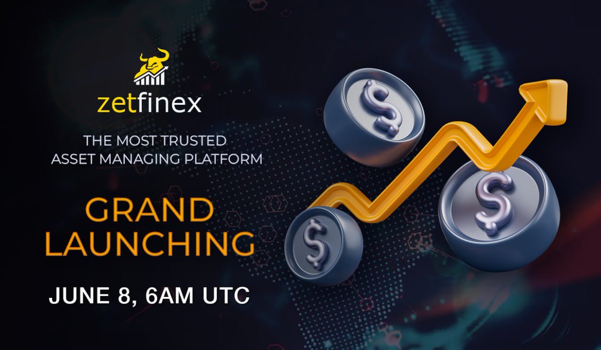zetfinex's tweet photo. EYES HERE! 👀

ZETFINEX will go online on the 8th of June 2023! 
Bringing you the best trading support and 100% trust-worthy crypto investment managing platform. Trading since 2017, Zetfinex will be opening its doors for the public - from newbie to pro traders/investors. https://t.co/55lMRtLkSm
