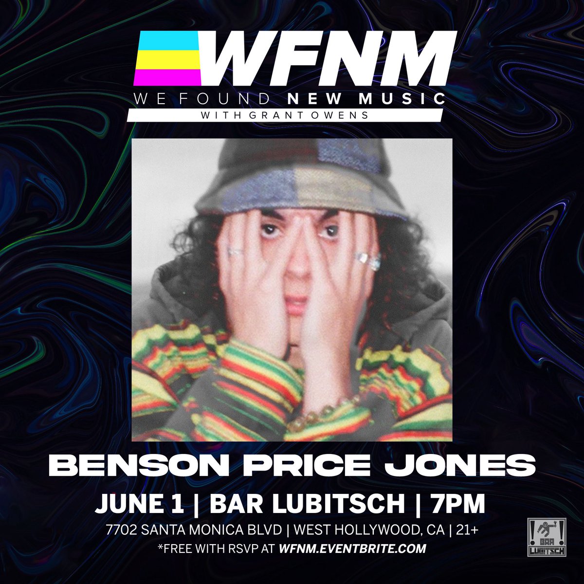 bensonpricej's tweet photo. free show in west hollywood thursday night ! come through 🕊 @wfnm https://t.co/iayOoHMlVW