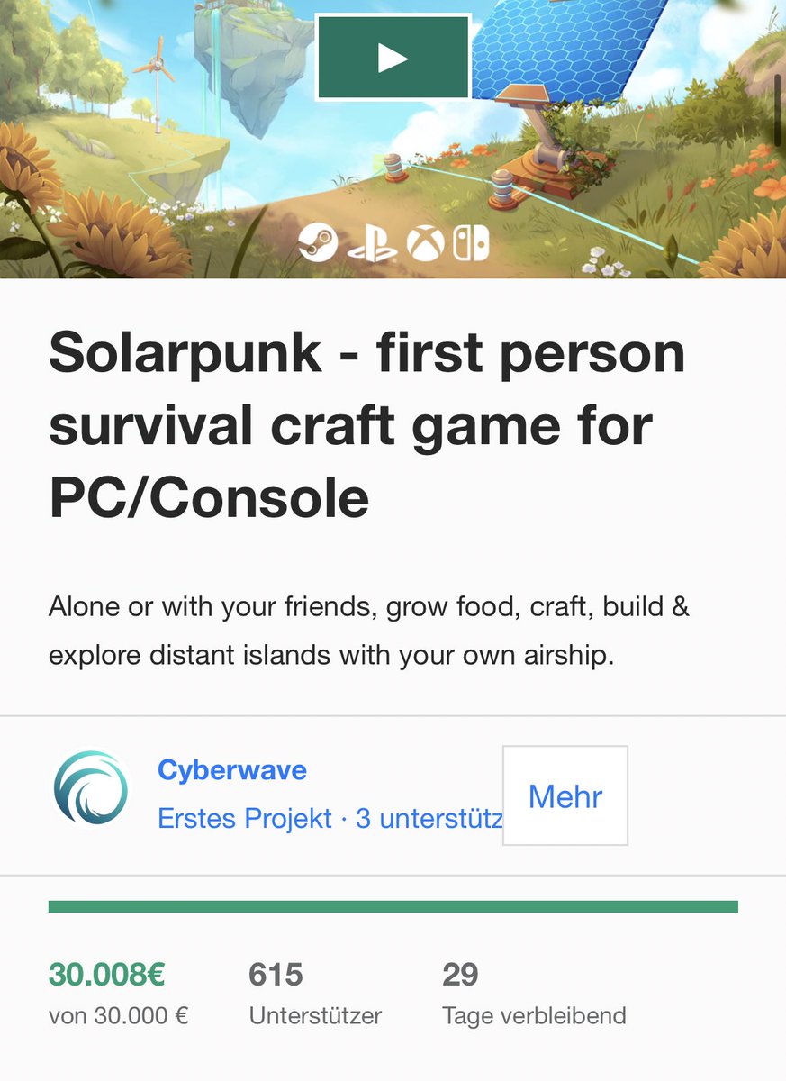 Solarpunk - first person survival craft game for PC/Console by Cyberwave —  Kickstarter