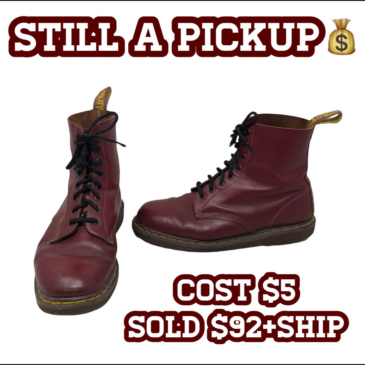 Market isn’t the same📉but at the right price😅, vintage Dr Martens are still a pickup for nice profit💰! #thrifting #ebay #reseller #resellercommunity #resellingcommunity #ebayseller #ebaysales #seller #ebaybusiness #ebaycommunity #fbaseller 
#amazonseller  #amazonfbaseller…