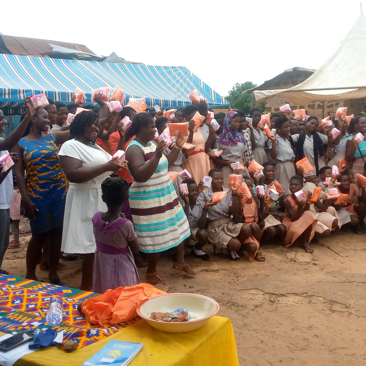 Kwahu East district education directorate celebrates this year's World Menstrual Hygiene Day at Oframase