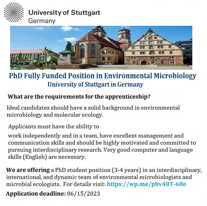 AdmCrafters's tweet photo. #PhDposition #Microbiology https://t.co/647IYY8wTz