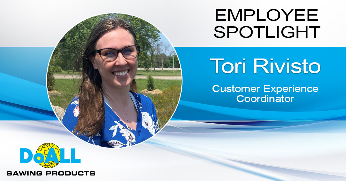 DoALLSawing's tweet photo. Meet Tori Rivisto, our esteemed Customer Experience Coordinator at DoALL. Read her #employeespotlight to uncover the secrets behind her exceptional performance. Read More https://t.co/UcwdmOismT
#CustomerExperience #EfficiencyChampion #DoALLFamily #employeespotlight https://t.co/7BT4bftKk9