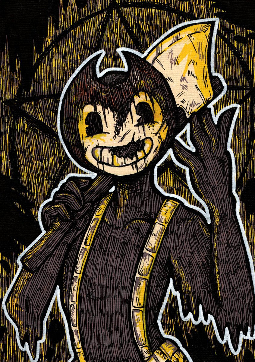 ggartanddraw's tweet photo. I was playing around and made the Sammy piece. Sammy from BATIM is so much fun to draw https://t.co/BrlM70LnRr