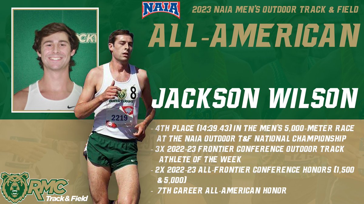 🏁Best of the Best🏁

Congratulations to Sydney and Jackson who earned All-American honors after their performances at last week's NAIA Outdoor Track and Field National Championship!

📰: gobattlinbears.com/news/2023/5/26…
