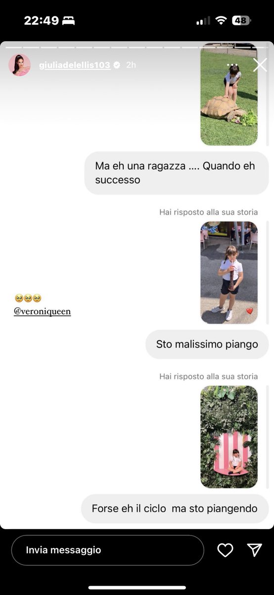 _userv's tweet photo. Giulia De Lellis che usa “eh” al posto di È verbo essere https://t.co/9OX3MAlbkk
