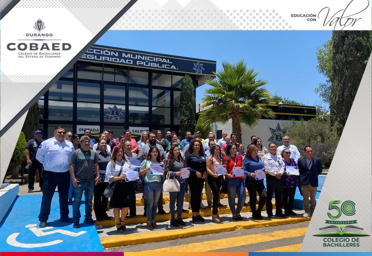COBAEDoficial's tweet image. Finalizamos importante curso en el que la #DMSP capacitó al personal administrativo, estudiantes y padres de familia del #COBAED sobre temas como cultura de la prevención del delito, hábitos de seguridad.
@SoniaFloresArc1 @EVillegasV @SEED_Dgo @gobdgo