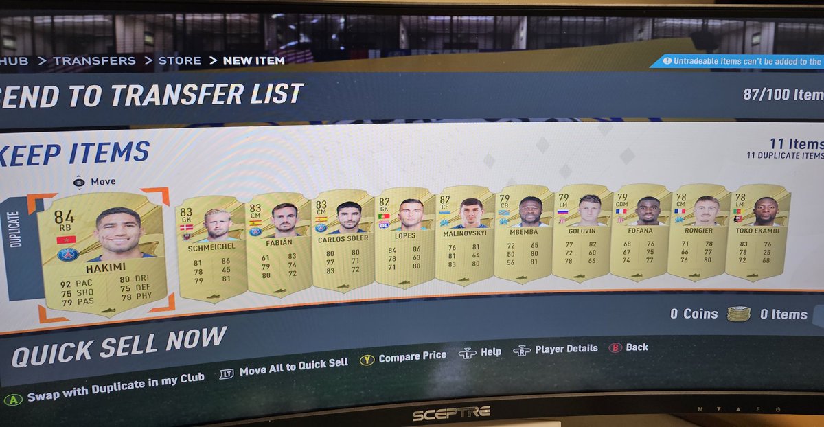 Conigs55's tweet photo. @FUTBIN Did 83x3 and 75x11 ... EA complete trolls https://t.co/roZ3fjxecc