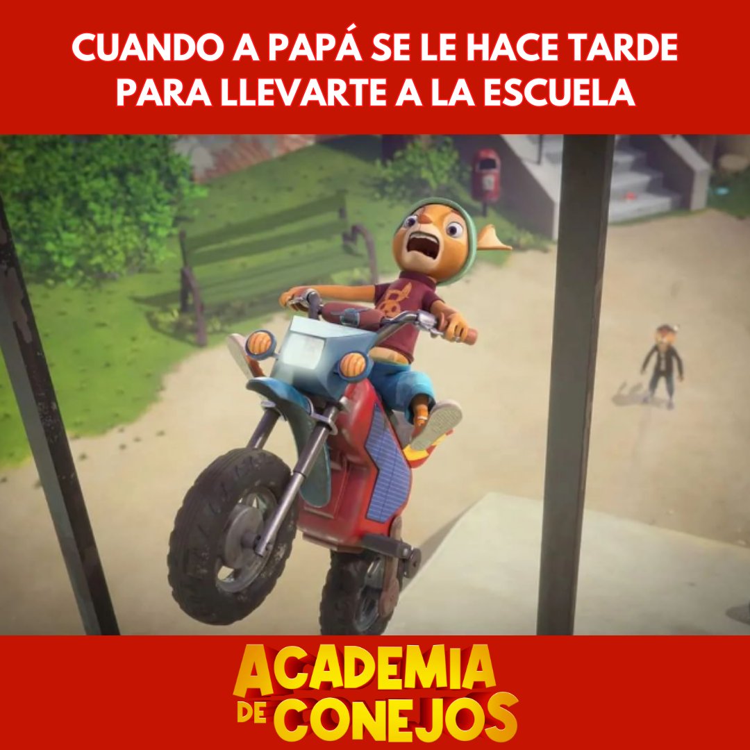 MundoDPelicula's tweet photo. 😜MEME TIME😜

¿Se les ha hecho tarde para llevar a los pequeños a clase?👀🙋

#AcademiaDeConejos es un film para los más pequeños de la casa, para divertirlos y enseñarles valores MUY importantes👏Disponible en tú sala de cine favorita🍿

#RabbitAcademy #MovieFamily #SoloEnCines https://t.co/4hQ8JTFdJv