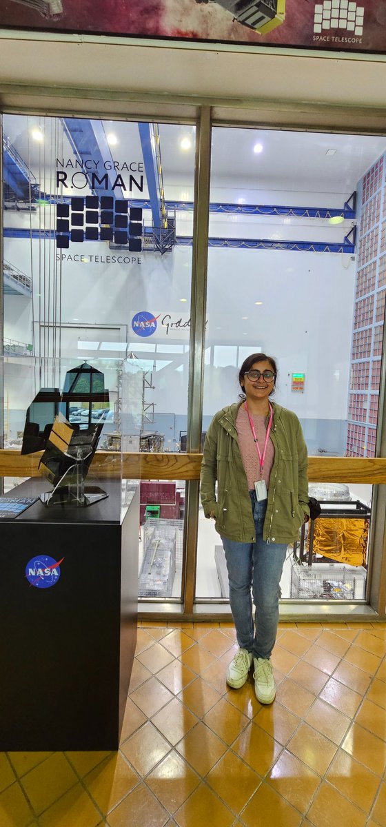 Outside the High Bay Clean Room at @NASAGoddard (kinda home for James Webb and Roman Space telescopes before launch)!  🤩