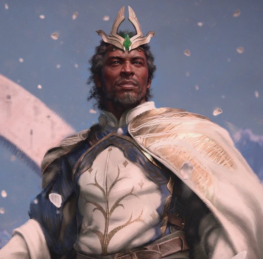 myelessar's tweet photo. i am already obsessed with magic the gathering’s aragorn art https://t.co/0NNYyFXmuJ