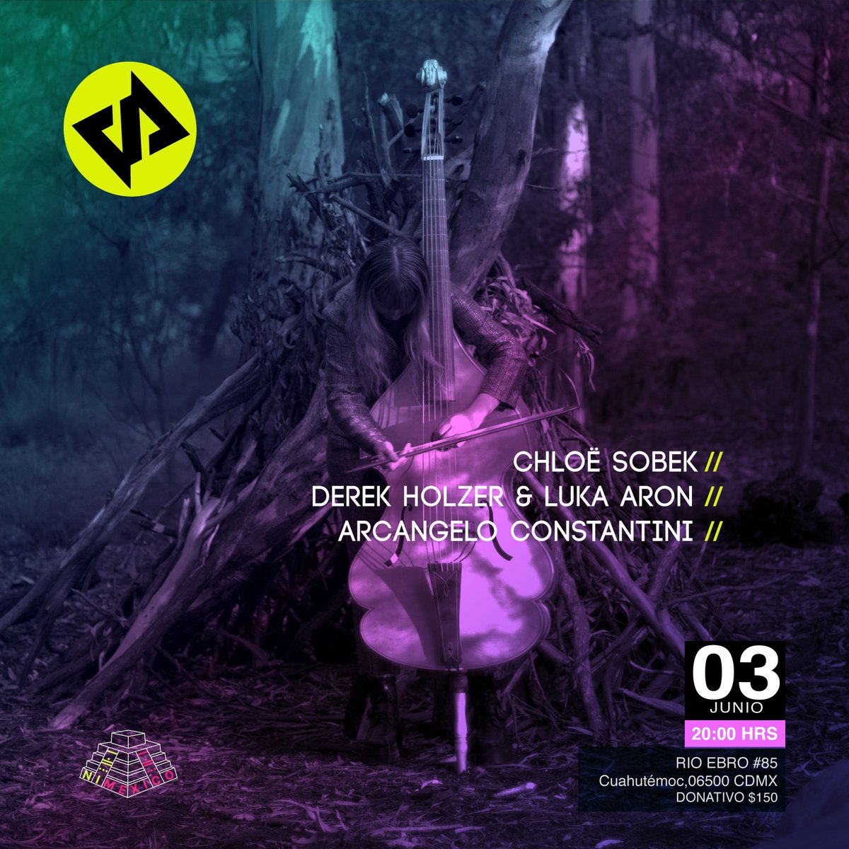 volta_mx's tweet photo. Para esta ocasión y en colaboración del Festival de Nuevas Interfaces para la Expresión Musical NIME 2023 tenemos preparado una noche de tres sets extraordinarios... No se lo pierdan!! Sabado 3 de junio RT https://t.co/ZST930EY8F