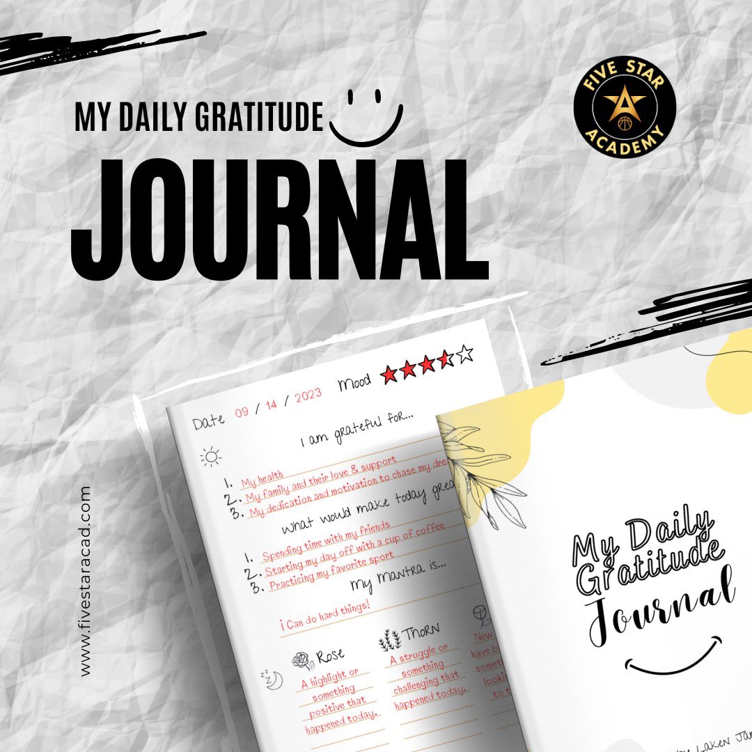 I was looking for the perfect Gratitude Journal to share with athletes and when I couldn’t find exactly what I was looking for I decided to create one myself 😄